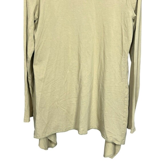 Coolibar Cardigan Women M Beige Sun Wrap UPF 50+ Drape Front Comfy Cover Up - Picture 10 of 11